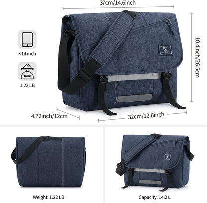 OIWAS Messenger Bag - Messenger Bag Men, Satchel Bags for Women, Lightweight Computer Bag, School Book Bag - PuriLite