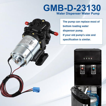 GMB-D-23130 Water Pump Compatible with Midea Avalon Primo Brio Water Dispenser 1.2L/min DC12V, Replaces DP005A2 MO-12265 Bottom Loading Bottled Water Cooler Dispenser