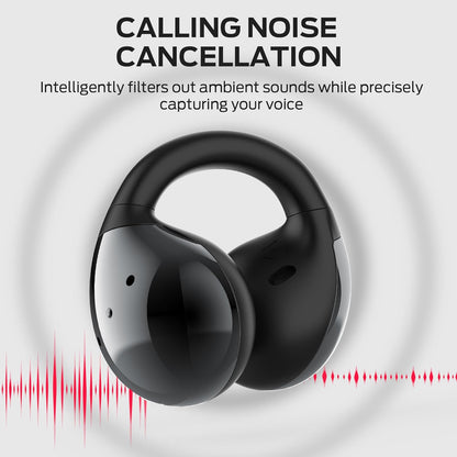 Monster Wireless Earbuds,Bluetooth 5.4 Clip-On Earbuds with HiFi Stereo,Open Ear Headphones with ENC Clear Call,21H Playtime,Fast Charge,Touch Control,IPX6 Waterproof Wireless Headphones for Sport