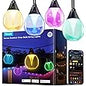 Govee S14 Bulb Outdoor String Lights 2, 96ft Smart RGBIC Warm White Patio Lights with 30 LED Bulbs, 111 Scene Modes for Outdoor Decor, Works with Alexa, Google, Matter, APP Control, IP66 Waterproof