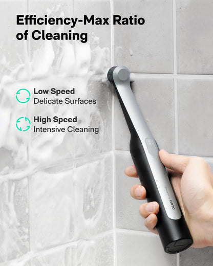 Electric Spin Scrubber for Tile and Grout | Rechargeable Waterproof Cleaning Brush | Bathroom and Kitchen Grout Cleaner | Rotating Power Scrub Brush | 12 Replaceable Heads for Corners and Crevices - PuriLite