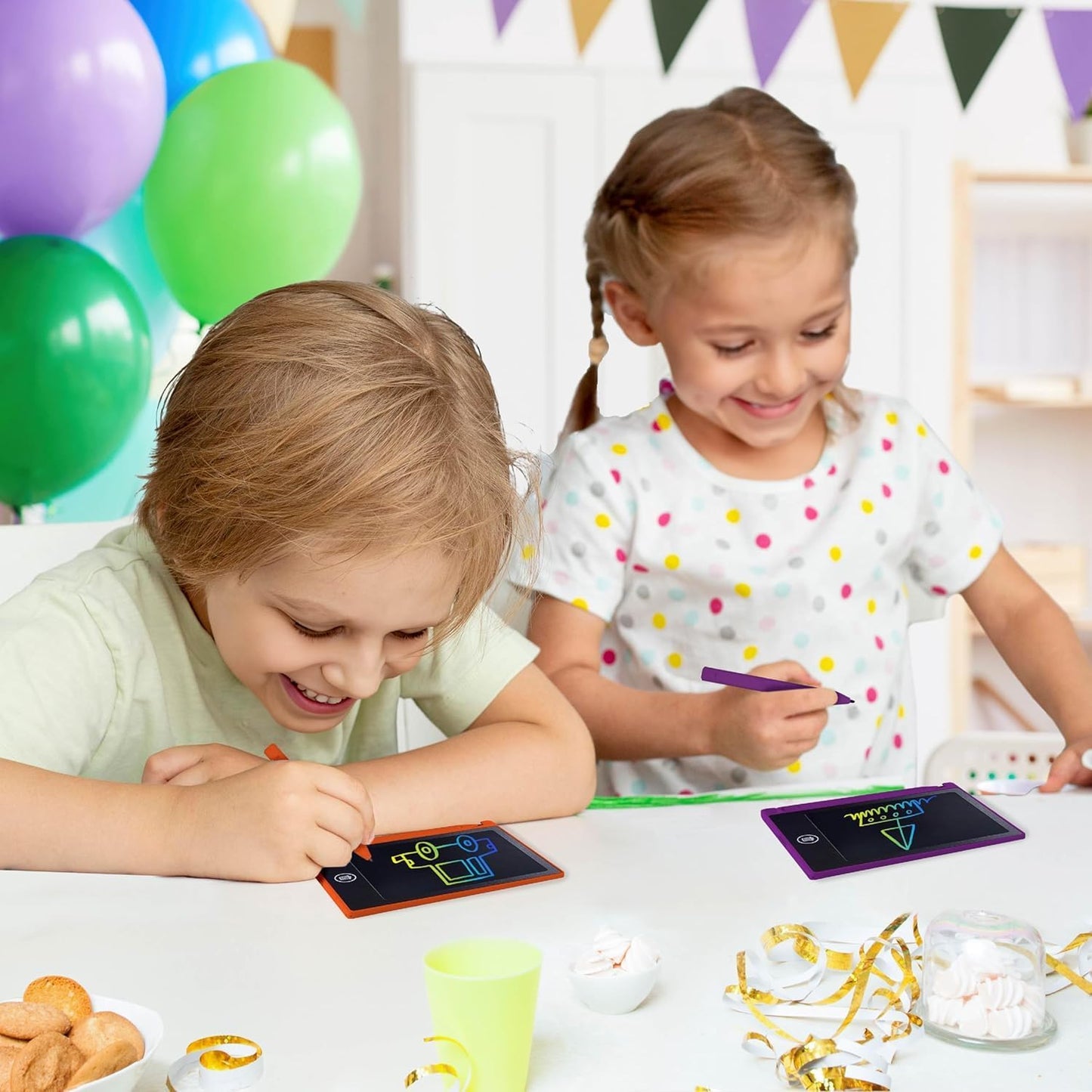 Mini LCD Writing Tablet for Kids, 12 Pack – 4.5 Inch Mini Drawing Board. Fun and Educational for Kids That Sketch and Doodle. Perfect Party Favor, Goodie Bag and Gift Bag Filler, School Prize Or Gift