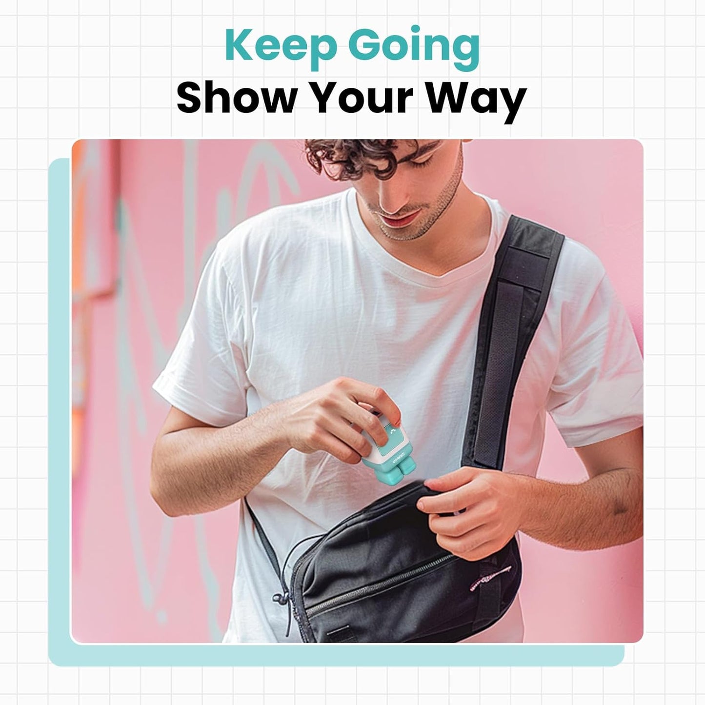 UGREEN Uno 65W USB C Charger, Nexode Robot GaN Fast Charger Block 3-Port, Compact Wall Charger Power Adapter for MacBook Pro/Air, iPhone 15 14 Pro, Galaxy S23 Ultra, Pixel 8, iPad, Steam Deck, Purple