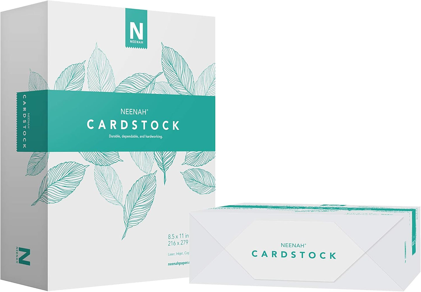 Neenah Coverstock, Bright White, 325 Sheets, 65 lb/176 gsm, 96 Brightness, 8.5" x 11" - MORE SHEETS! (91632), Ream