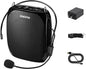 ZOWEETEK Portable Rechargeable Mini Voice Amplifier with Wired Microphone Headset and Waistband, Supports MP3 Format Audio for Teachers, Singing, Coaches, Training, Presentation, Tour Guide