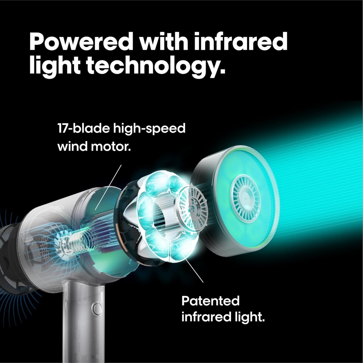 L'Oréal Professionnel AirLight Pro, Professional Hair Dryer Powered by Infrared-Light Technology and Wind, Fast Drying Without Heat Damage, Approved by Hair Pros, For All Hair Types