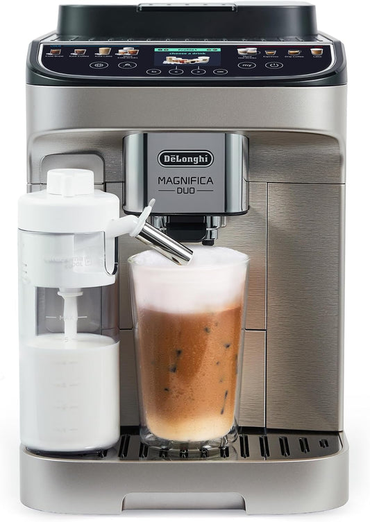 Automatic Espresso Machine with Milk Frother | 20 Hot & Cold Drinks, Built-In Grinder and Touchscreen