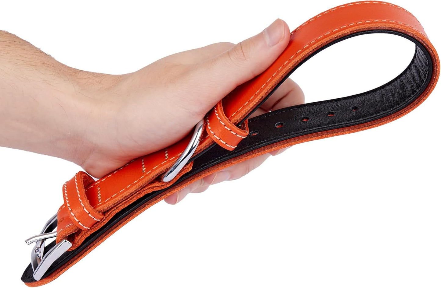 TORRUNA Soft Leather Dog Collar | Dog Collars for Small, Medium and Large Dogs | Durable Heavy Duty Dog Collars