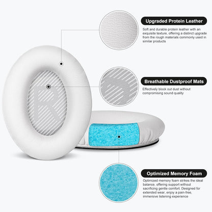 Replacement Ear Pads Earpads for Bose QuietComfort QC 2 15 25 35 Ear Cushion for QC2 QC15 QC25 QC35 SoundLink SoundTrue Around-Ear II AE2 (Black)