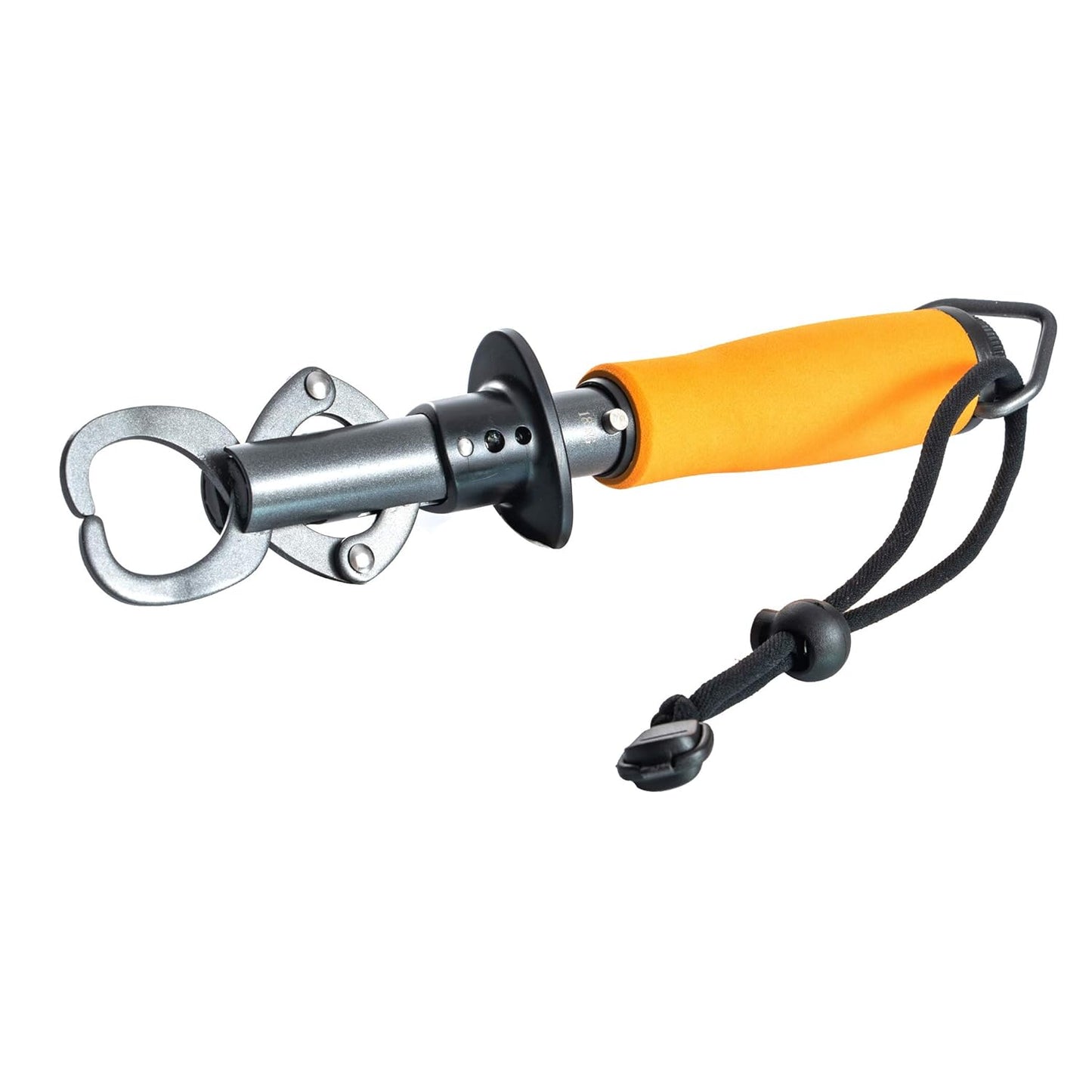 Crazy Shark Portable Stainless Steel Fish Lip Grabber Gripper Grip Tool Fish Holder Tackle EVA Handle 40lbs (Dark Gray)