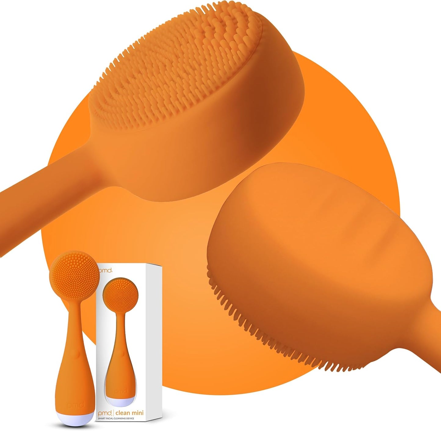 PMD Clean Mini - Smart Facial Cleansing Device with Silicone Brush & Anti-Aging Massager - Waterproof - SonicGlow Vibration Technology - Clear Pores and Blackheads - Lift, Firm, and Tone Skin