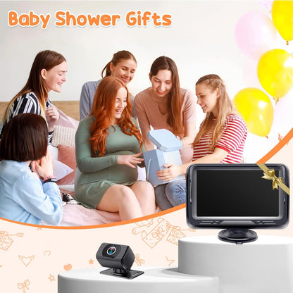 Rohent Baby Car Camera HD 1080P - Rear-Facing Infant Monitor with Night Vision Car Camera for Baby 150° Wide-Angle Lens Anti-Glare Screen Easy Install 360° Adjustable Display