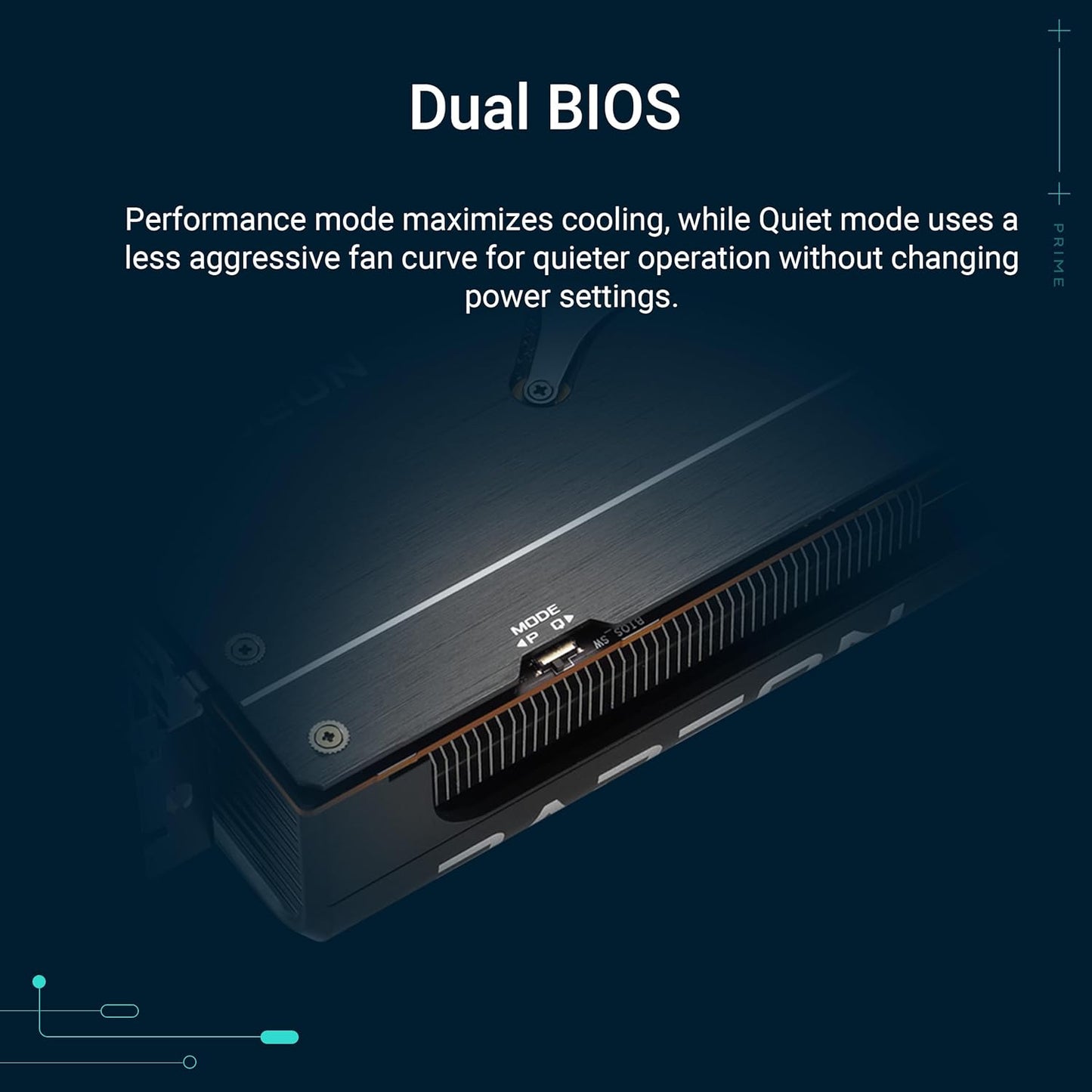 ASUS Prime Radeon™ RX 9060 XT 16GB GDDR6 OC Edition Graphics Card (PCIe 5.0, HDMI/DP 2.1, 2.5-Slot Design, axial-tech Fans, Dual Ball Fan Bearings, Dual BIOS, ASUS GPU Guard)