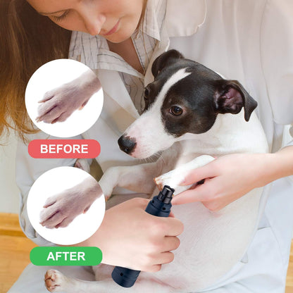 Casfuy Dog Nail Grinder with LED Light - Upgraded 2-Speed Electric Pet Nail Trimmer Powerful Painless Paws Grooming & Smoothing for Small Medium Large Dogs & Cats (Purple)