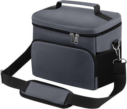 Insulated Lunch Bag for Women/Men Reusable Lunch Box Tote Bag, Large Thermal Cooler Bag with Adjustable Shoulder Strap for Kids and Adult,for Work/School/Outdoor Activity