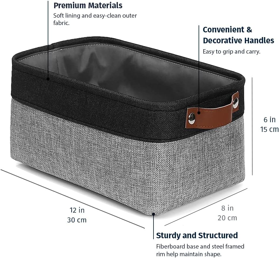 OrganiHaus Large Fabric Storage Baskets for Shelves 3 Pack, 15x11in Closet Storage Bins for Shelves, Cloth Baskets, Fabric Storage Cubes, Linen Closet Organizers, Fabric Basket, White Basket