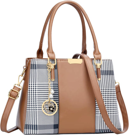 KKXIU Trendy Tote Bag for Women Lightweight Oxford Big Capacity Shoulder Purses and Handbags