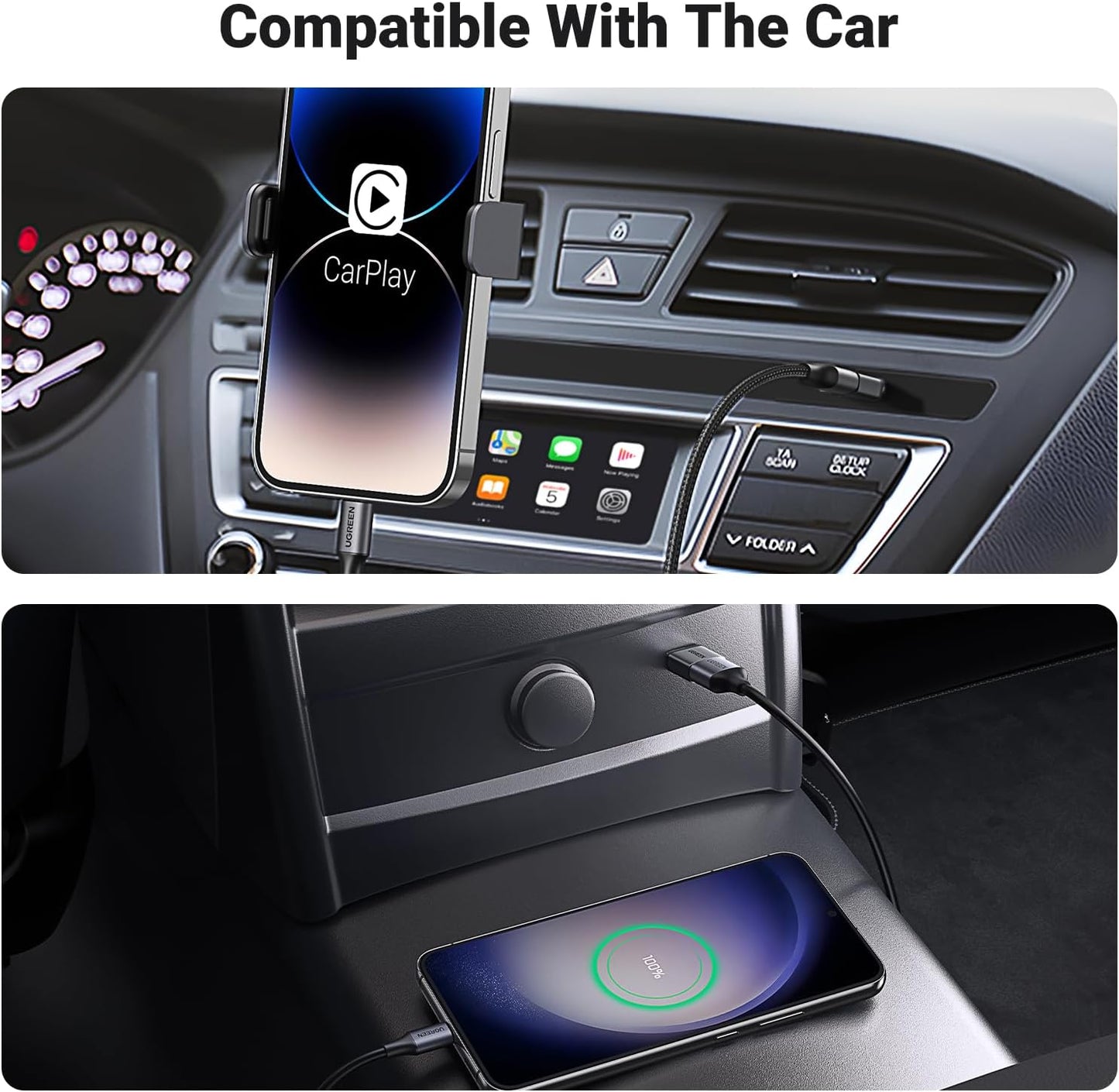 UGREEN USB C to USB Adapter 2 Pack, 3.2 Gen 2 10Gbps C Male to A Female Adapter Thunderbolt 4 3 OTG Compatible with iPhone 15, Galaxy S24, MacBook Pro Air, iPad Pro, Grey