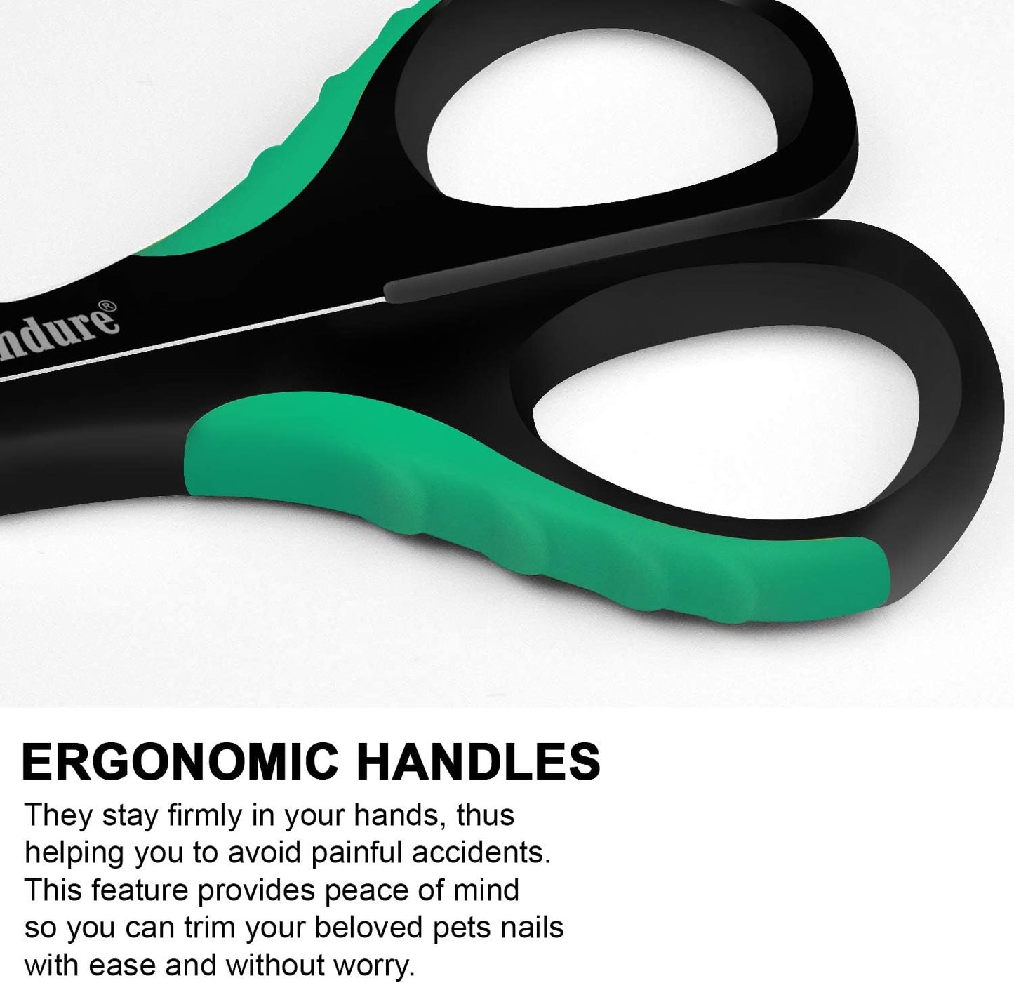 Candure Dog Nail Clippers and Trimmer with Safety Guard to Avoid Over-Cutting Toe Nails- Professional Grooming Razor Edge Blades Pet Nail Clipper with Free Nail File for Small Medium Large Breeds