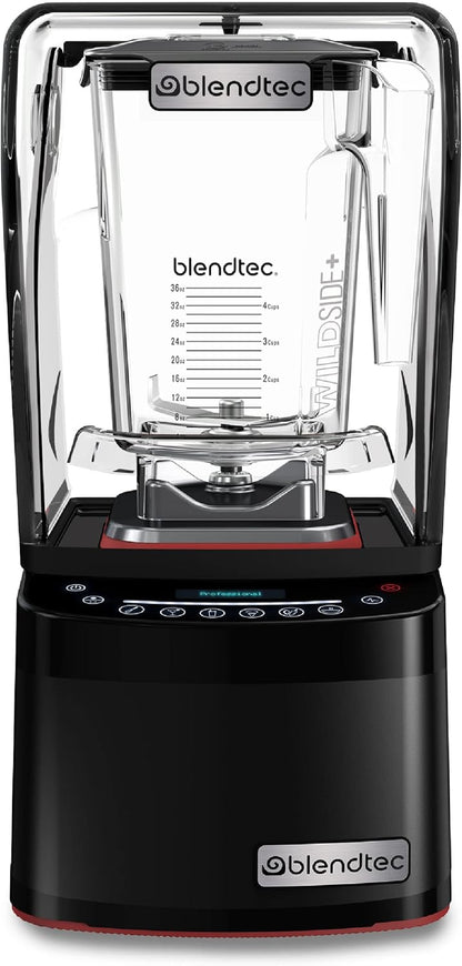 Blendtec Professional 800 - Blender with WildSide+ Jar (90 oz) - Smoothies & Frozen Drinks - Quietest Professional-Grade - 11-Speed Slider - Black