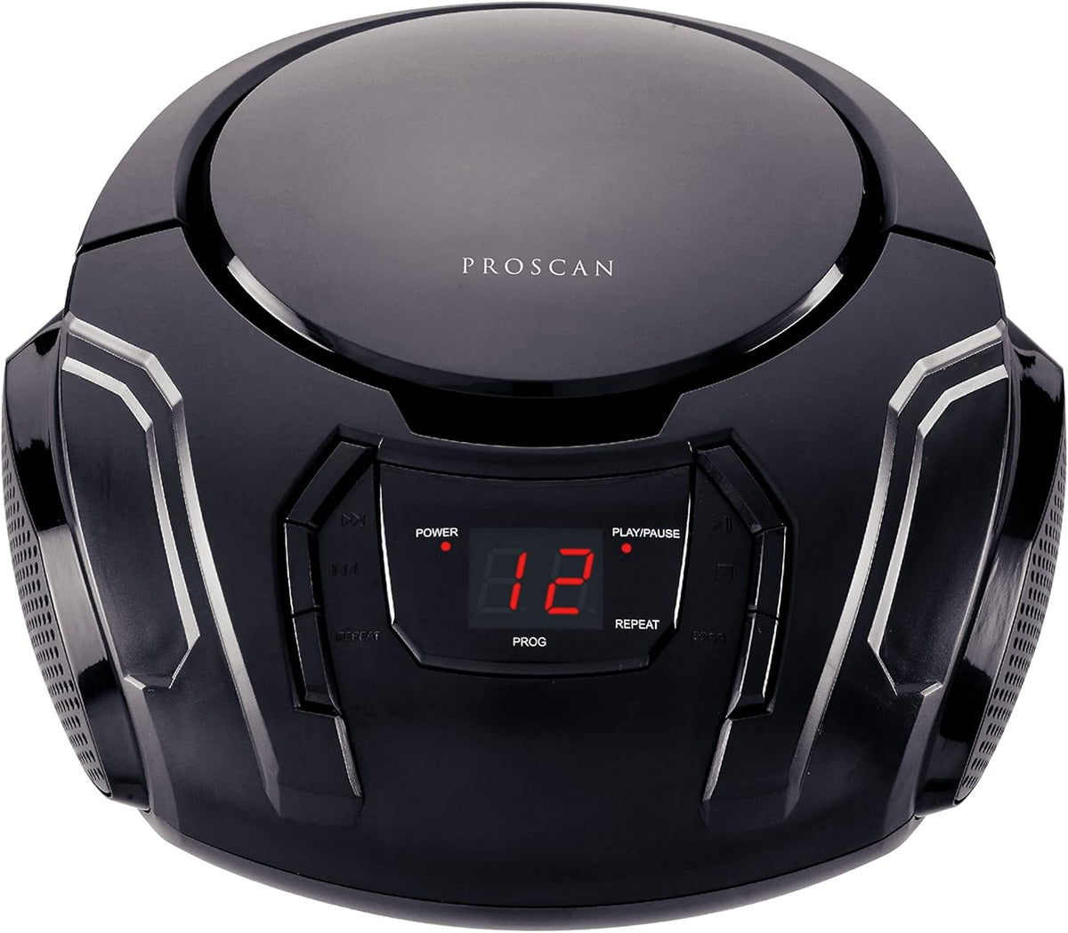 PROSCAN Elite Portable CD Boombox with AM/FM Radio (Black)