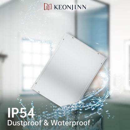 Keonjinn 40 x 24 Inch LED Mirror, Bathroom Mirror with Lights, LED Vanity Mirror, Wall Mounted Anti-Fog Dimmable Lighted Makeup Mirror for Bedroom, IP54 Waterproof (Horizontal/Vertical)