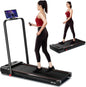 RHYTHM FUN Walking Pad Treadmill with Incline, Under Desk Treadmill with Incline, Treadmill for Home and Office, 300 Lbs Portable Treadmills with Remote Control