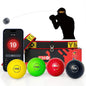 Ultimate Reflex Ball Set - 4 React Balls Plus 2 Adjustable Headbands, Great for Timing, Accuracy, Focus and Hand Eye Coordination Training for Boxing, MMA and Krav Mega