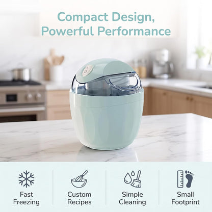 2026 New Small Home Mini Ice Cream Maker, Just 15 Minutes, One-touch Dessert Maker, Single Serving Of Gelato, Frozen Yogurt, Easy One-touch Dessert Maker For Families Pink