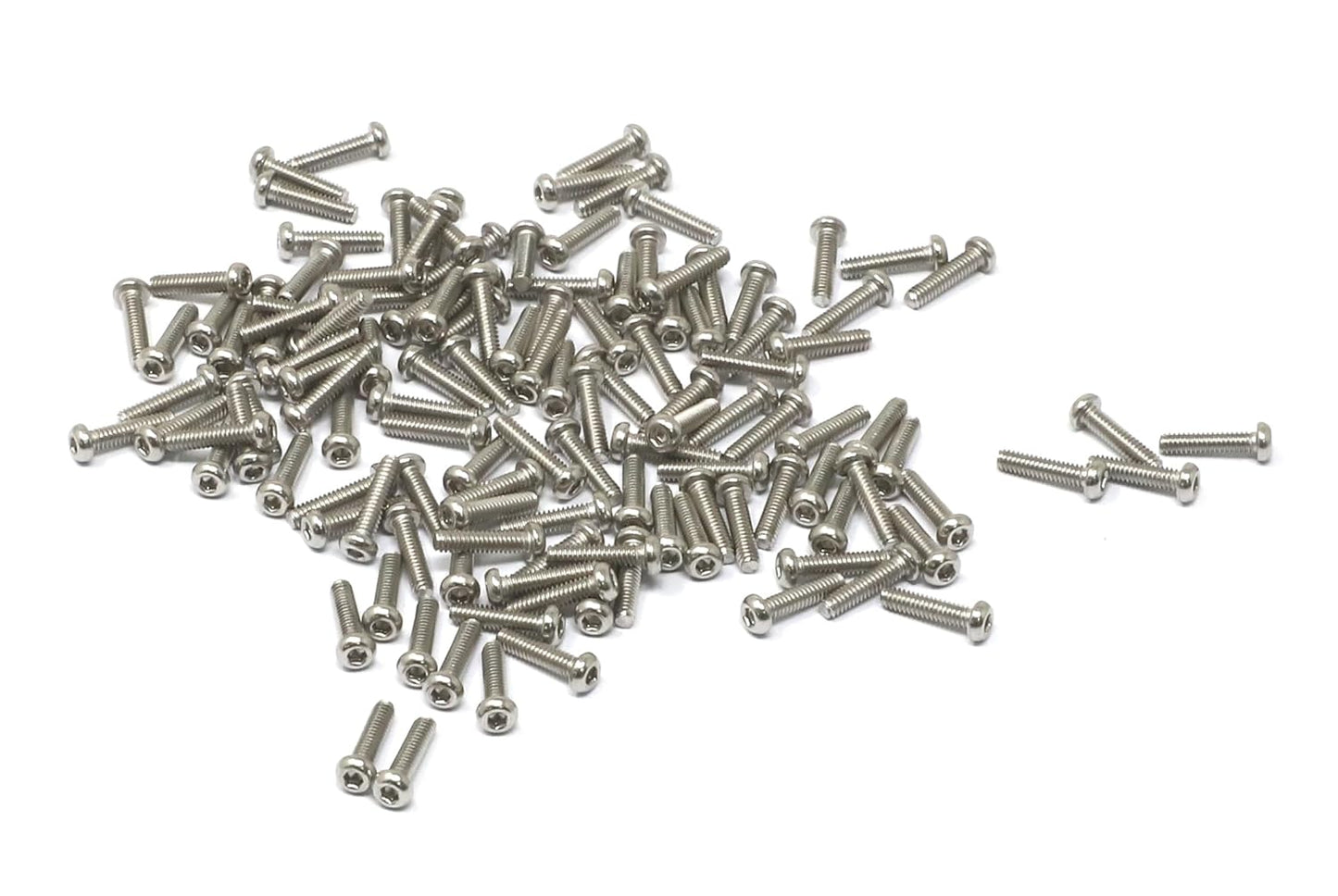 iexcell 50 Pcs M6 x 20mm Thread Pitch 1 mm Stainless Steel 304 Hex Socket Button Head Cap Screws Bolts Kit