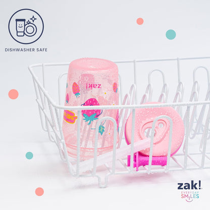 Zak Designs Silly Goose-Harvest Kelso 15oz Leak-Proof Toddler Cups, 2-Pack | BPA Free, Plastic, Sippy Cups, Cup Holder Friendly, Dishwasher Safe, Easy to Clean, For Preschool, Home, Daycare or Travel
