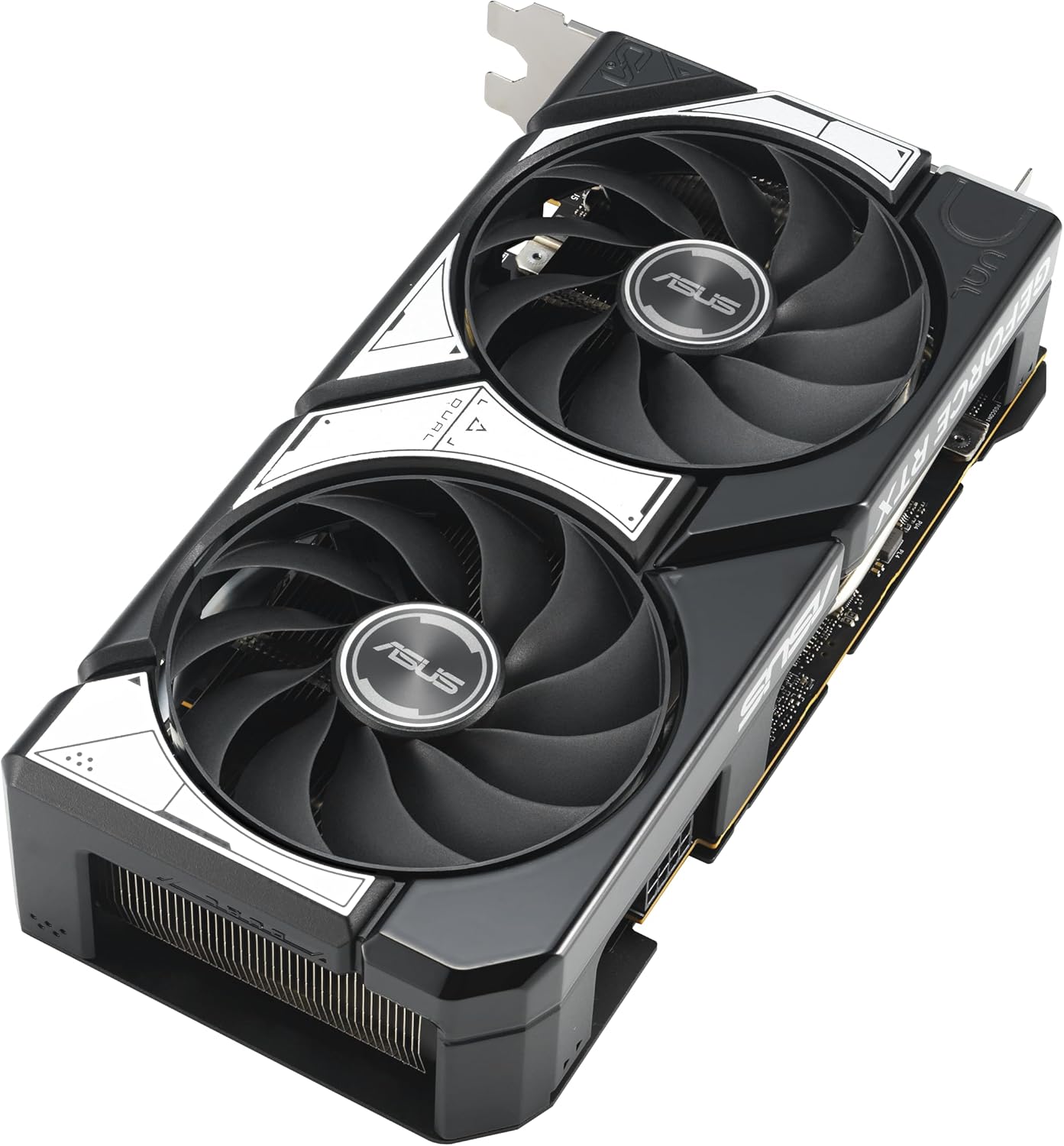 ASUS Dual GeForce RTX 4060 EVO White OC Edition 8GB GDDR6 (PCIe 4.0, 8GB GDDR6, DLSS 3, HDMI 2.1a, DisplayPort 1.4a, Axial-tech Fan Design, 0dB Technology, Dual BIOS, Auto-Extreme Tech)