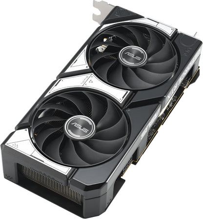 ASUS Dual GeForce RTX 4060 EVO White OC Edition 8GB GDDR6 (PCIe 4.0, 8GB GDDR6, DLSS 3, HDMI 2.1a, DisplayPort 1.4a, Axial-tech Fan Design, 0dB Technology, Dual BIOS, Auto-Extreme Tech)