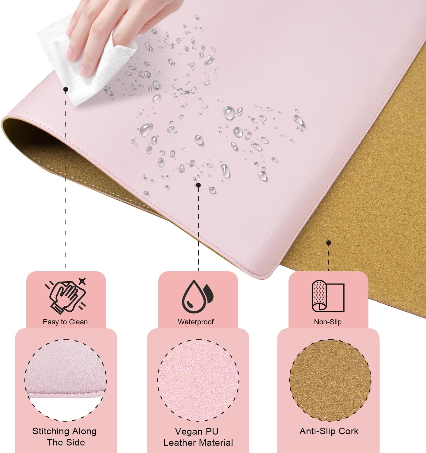 Purilite Select Dual-Sided Desk Pad
