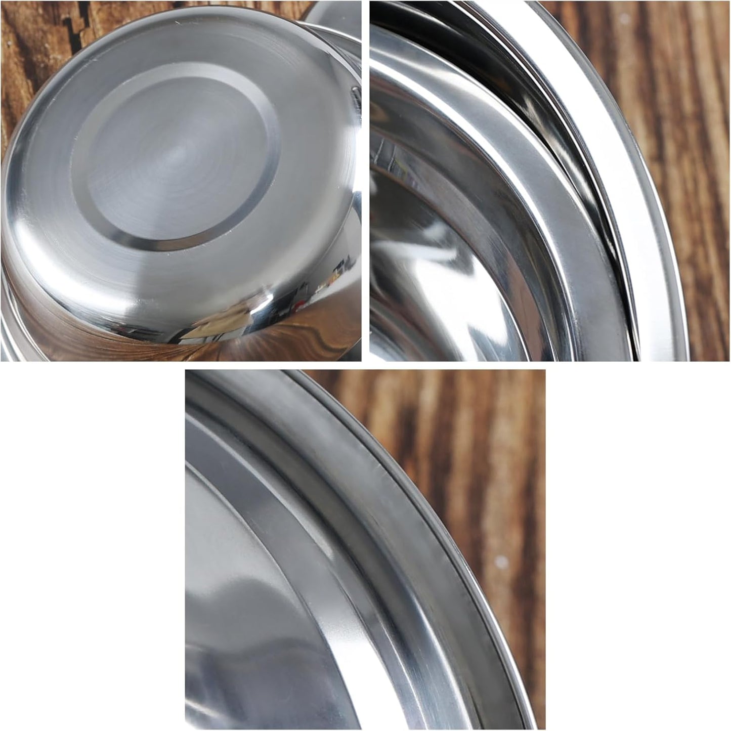 Minekkyes Stainless Steel Mixing Bowl Set of 4, Small Metal Nesting Bowls for Mixing, Serving, Cooking, Baking