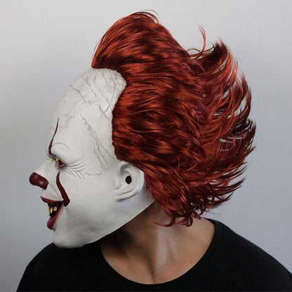 Halloween Clown Masks, Glowing Clown Mask Light Up, Festival Costume Cosplay Decoration Prop for Adults