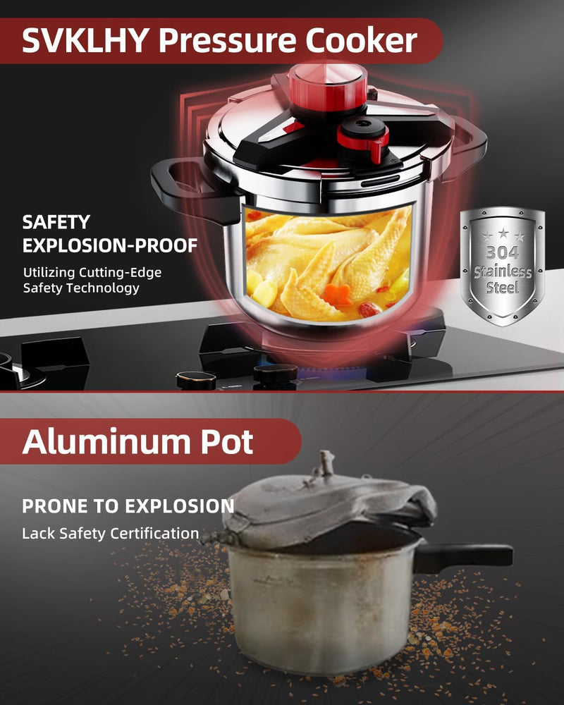 Purilite Select 3-in-1 304 Stainless Steel Pressure Cooker