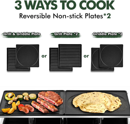 Raclette Table Grill, CUSIMAX Electric Indoor Grill, Portable Korean BBQ Grill with 2 in 1 Reversible Non-stick Plate& Natural Grill Stone, 1500W Electric Party Grill, 8 Raclette Pans& Wooden Spatulas
