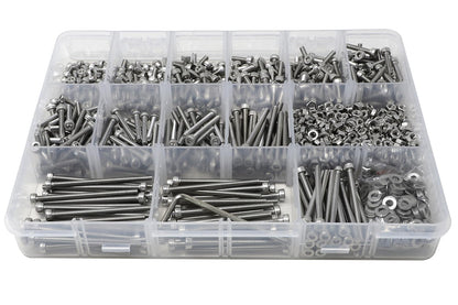 iexcell 25 Pcs M6 x 20mm Thread Pitch 1 mm Stainless Steel 304 Hex Socket Head Cap Screws Bolts Kit