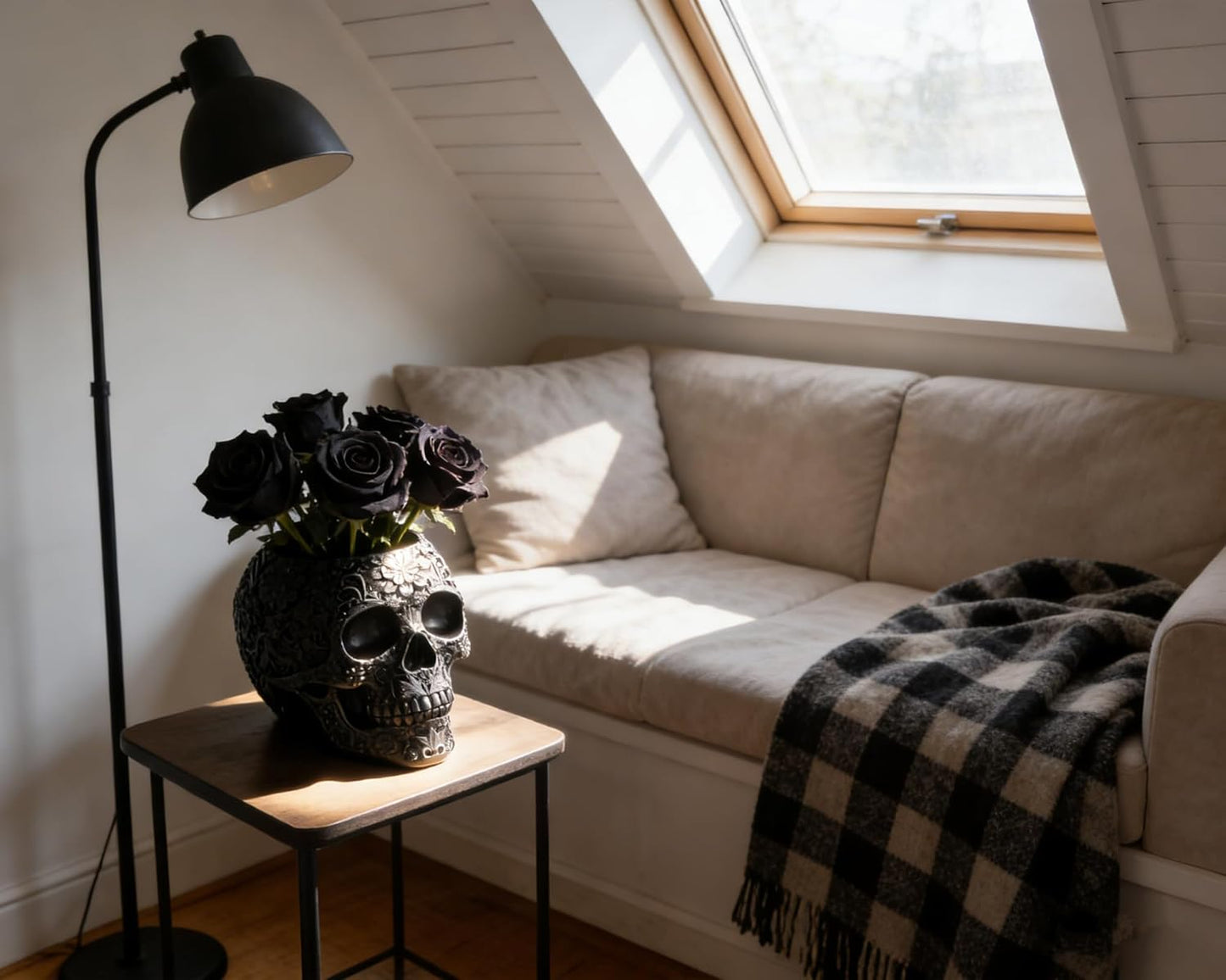 Black Skull Organizer | Makeup Brush Holder | Candy Bowl | Pen Holder | Gothic Skull Décor