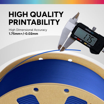 OVERTURE PLA Filament 1.75mm PLA 3D Printer Filament, 1kg Cardboard Spool (2.2lbs), Dimensional Accuracy +/- 0.02mm, Fit Most FDM Printer (Black 1-Pack)
