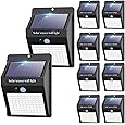 Solar Lights Outdoor, [ 8 Pack/138LED ] Solar Motion Sensor Light Outdoor with 3 Lighting Modes Wireless Waterproof Solar Wall Lights Solar Security Lights for Fence Yard Garden Deck Garage