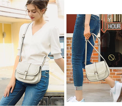 Crossbody Bags for Women Small Over the Shoulder Saddle Purses and Boho Cross body Handbags,Vegan Leather