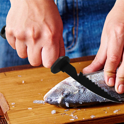 8 Inch Fishing Fillet Knife, Professional Level Knives for Filleting Fish and Boning Meat, Sharp Stainless-Steel Non-Stick Coating Blade, Non-Slip Handles, with 1 Two Stage Knife Sharpener