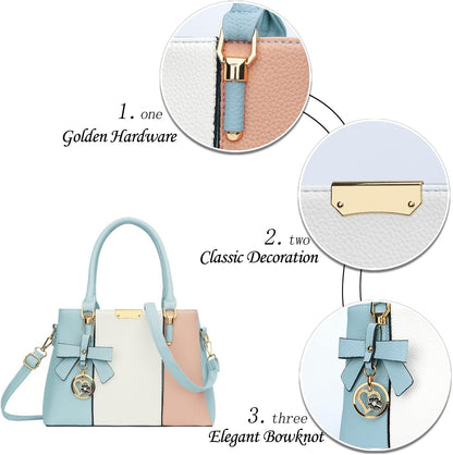 KKXIU Trendy Tote Bag for Women Lightweight Oxford Big Capacity Shoulder Purses and Handbags