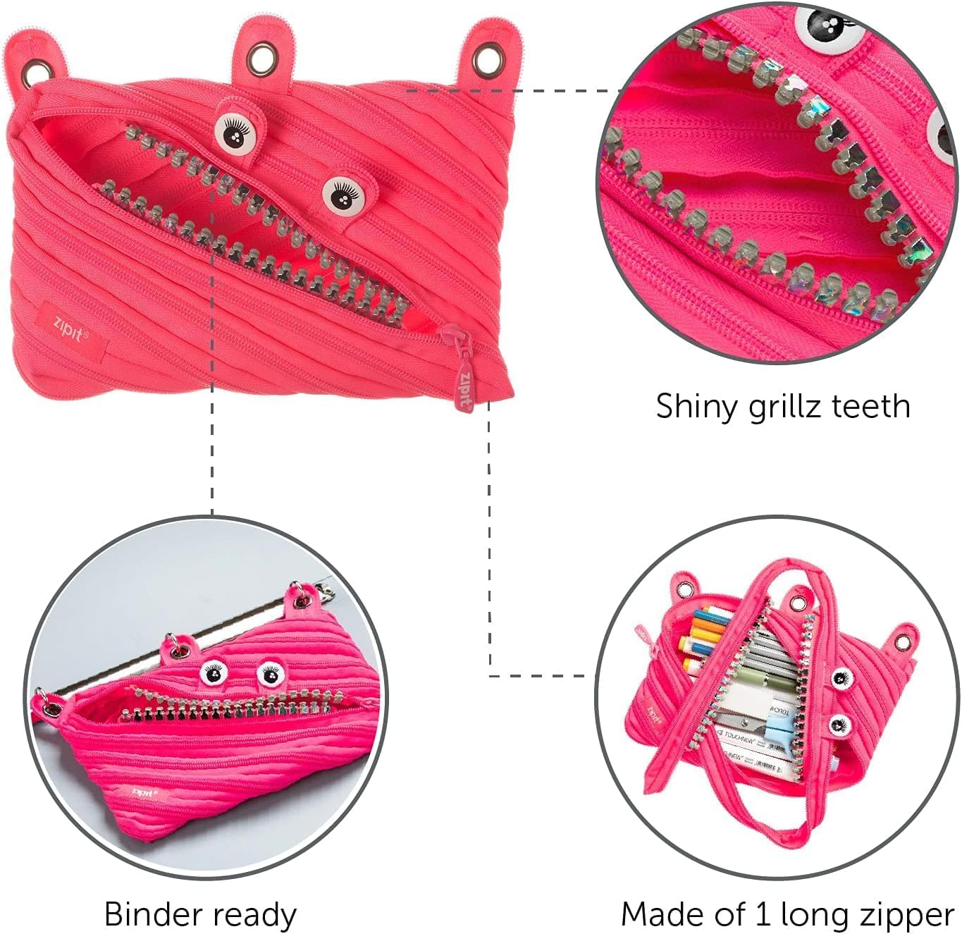 ZIPIT Grillz Pencil Case