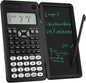 Scientific Calculator with Writing Pad | Foldable 2-Line Display Solar & Battery Powered