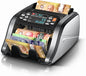 Aneken N60 Multi-Denominations Money Counter, 6 Detection Methods (UV/IR/MG/MT/DD/CIS),1200 Bills/min, Mixed Bills Value Counting Machine, 3.5" TFT Display, Commercial Bank-Grade Cash Counter