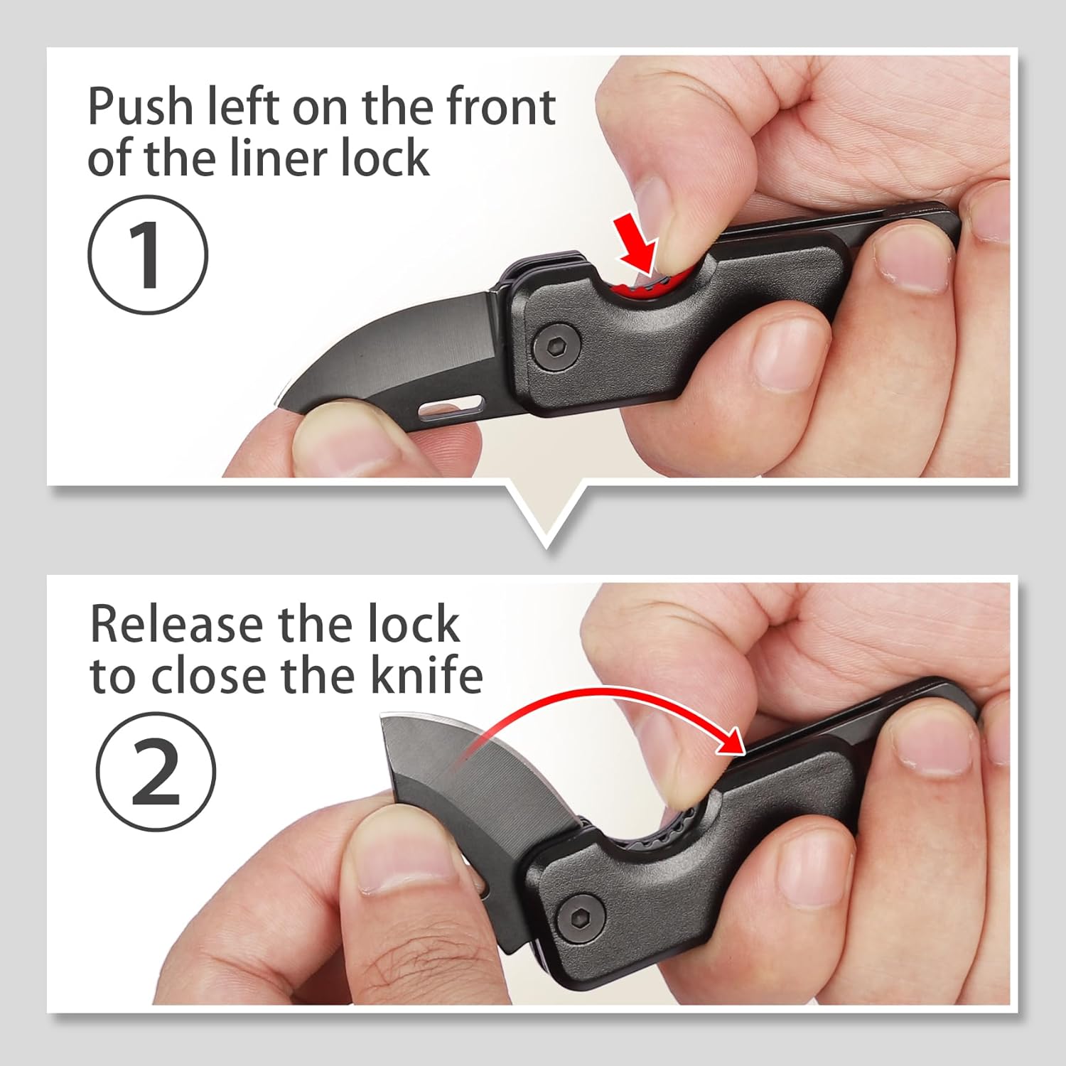 Keychain EDC Pocket Tool | Compact Folding Utility Knife | Stainless Steel Everyday Carry Tool | Outdoor Camping Gadget | Small Pocket Cutter - PuriLite