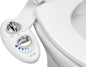 LUXE Bidet NEO 185 – Non-Electric Dual Nozzle Bidet Attachment for Toilet, Self-Cleaning, Adjustable Water Pressure with Rear & Feminine Wash (White) - PuriLite